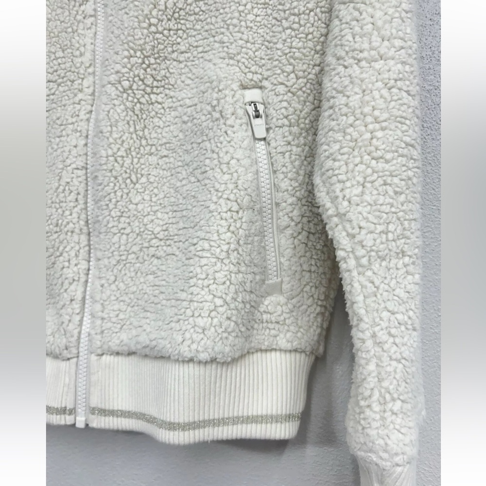 Athleta “Cloud” Sherpa Jacket W/ Full Zip, Pockets & Mock Neck - Picture 7 of 11
